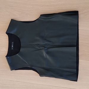 Zara Faux Leather Tank